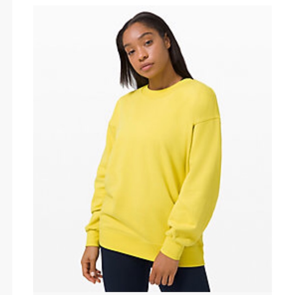 Lululemon Perfectly Oversized Crew yellow
